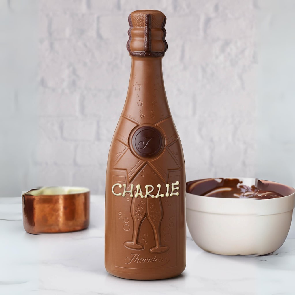 Personalised Milk Chocolate Celebration Bottle 200g